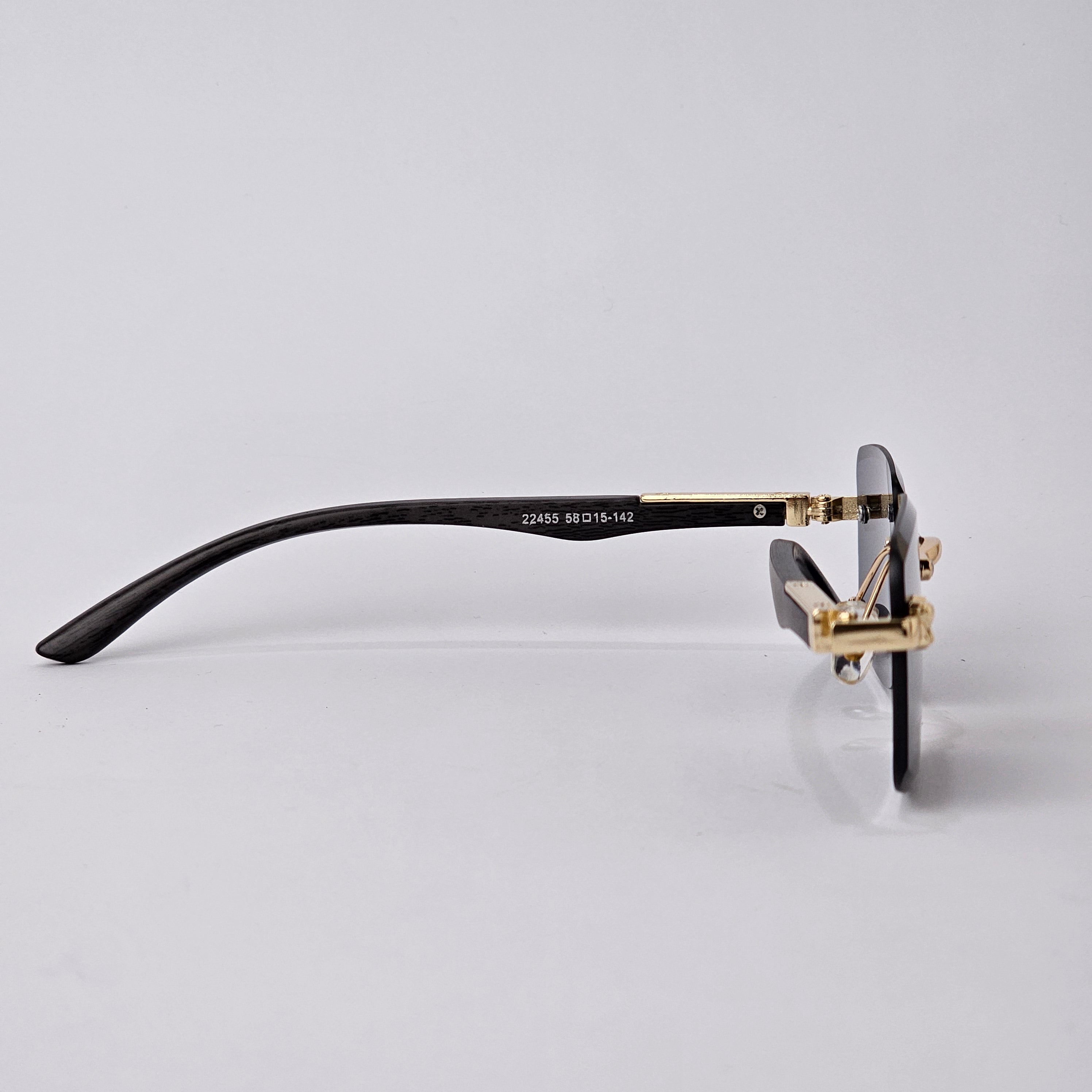 Rimless Sleek Wood - 22455 - Gold/Black