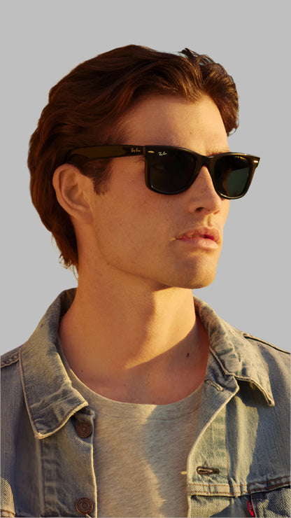 Classic Wayfarer (Polarized) - RB - 2140 - Black-Matte