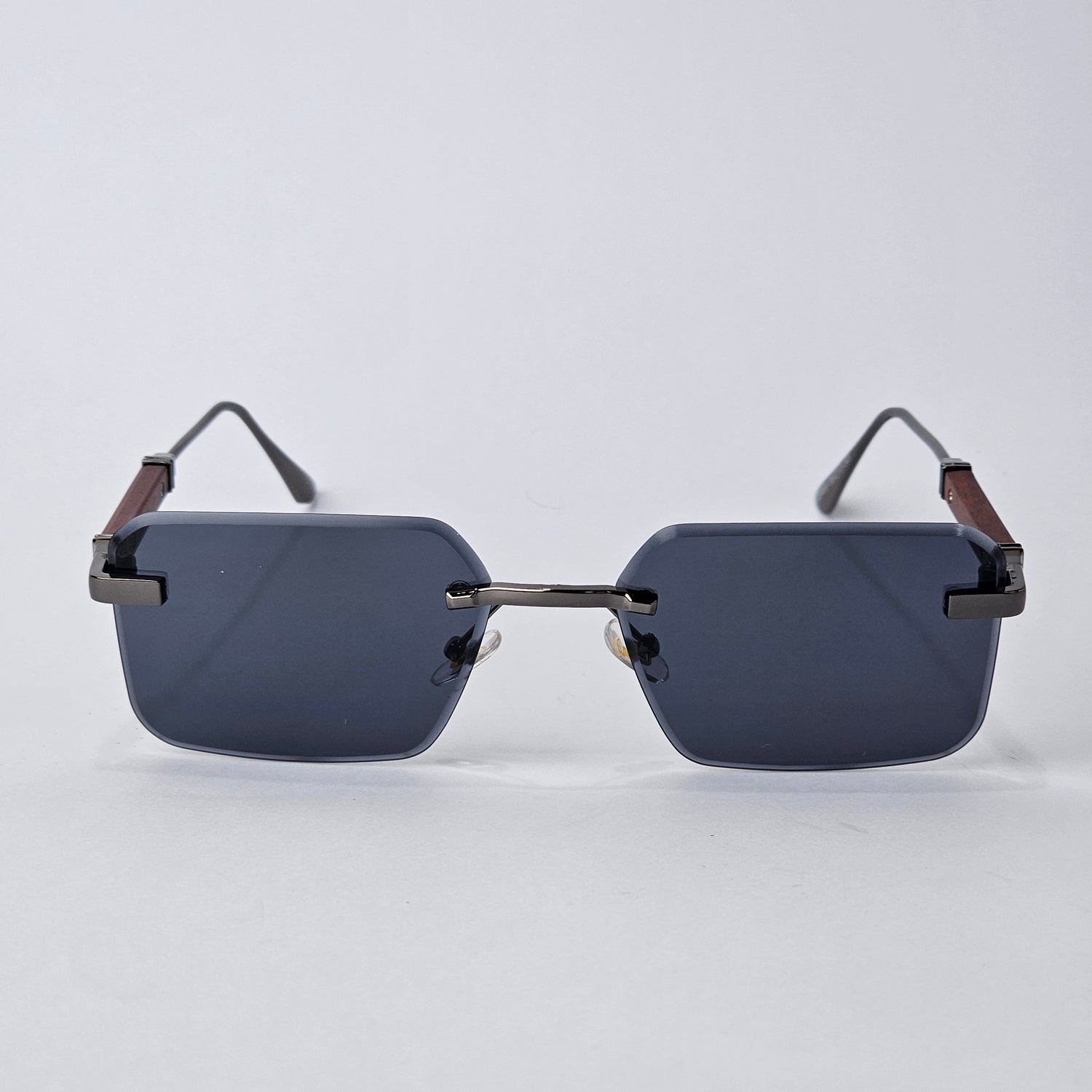 Cartier Rimless Rectangle - 22458 -Male Sunglasses- Black