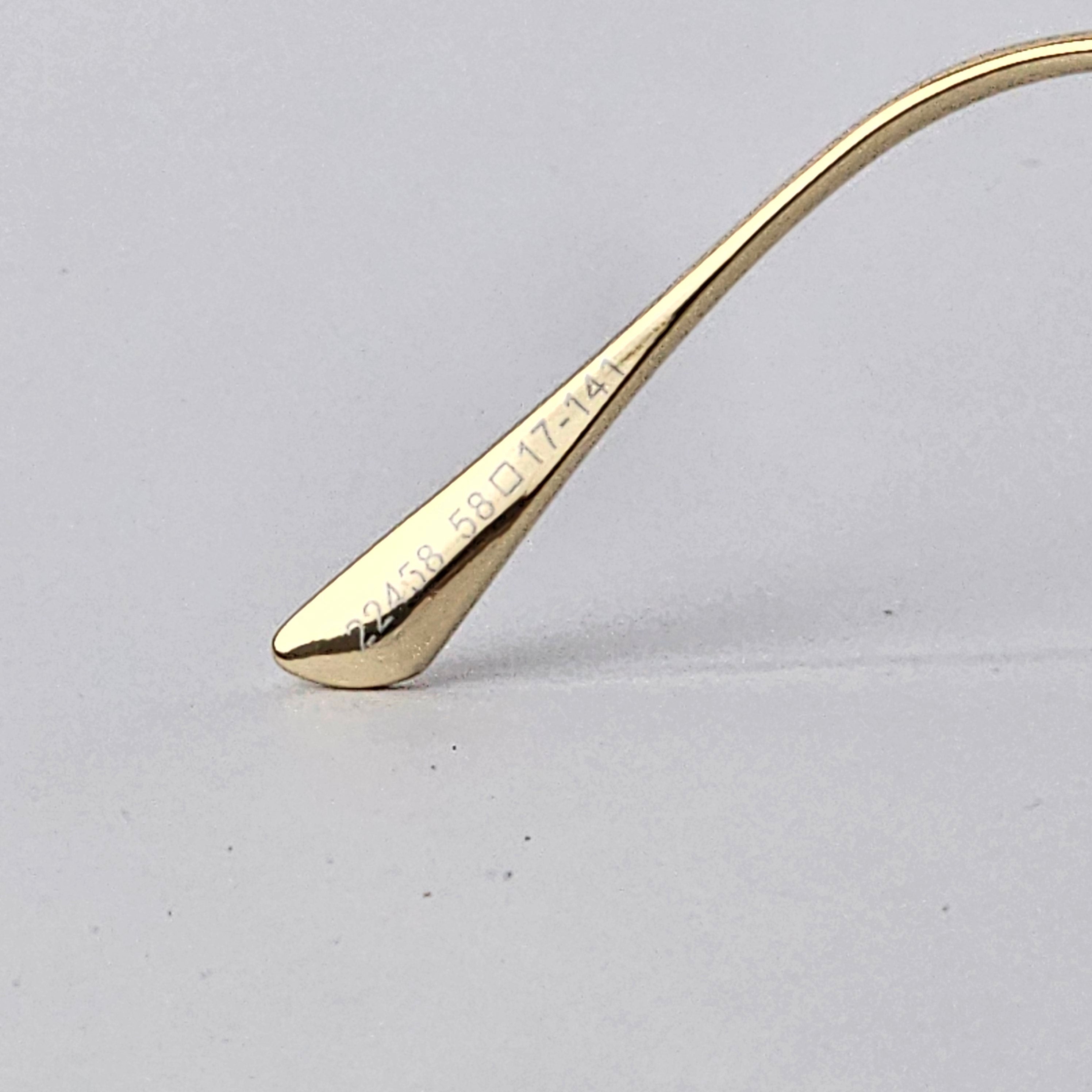 Cartier Rimless Rectangle - 22458- Male Sunglasses -Gold/Blue