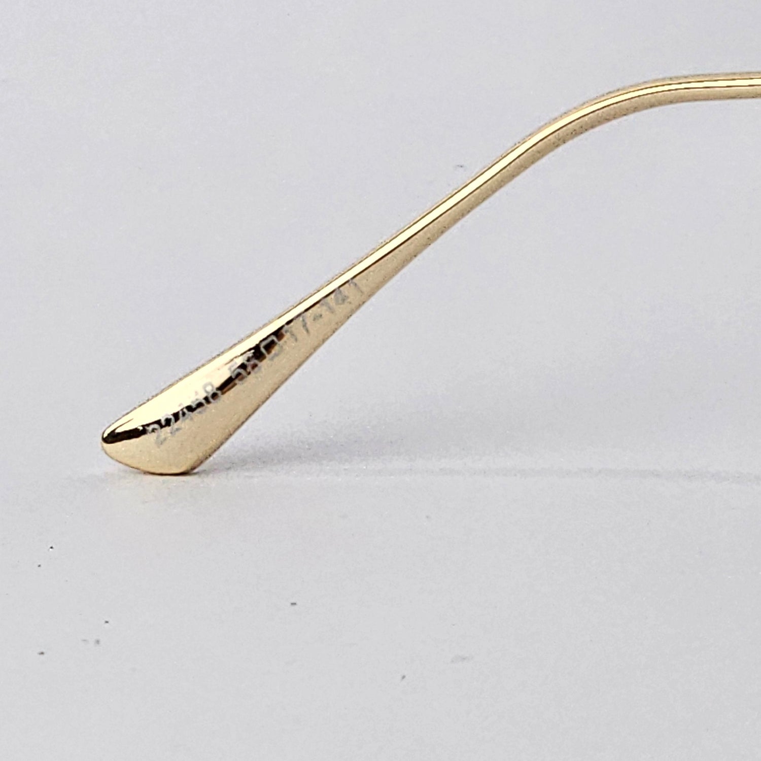 Cartier Rimless Rectangle - 22458 - Male Sunglasses - Gold/Brown