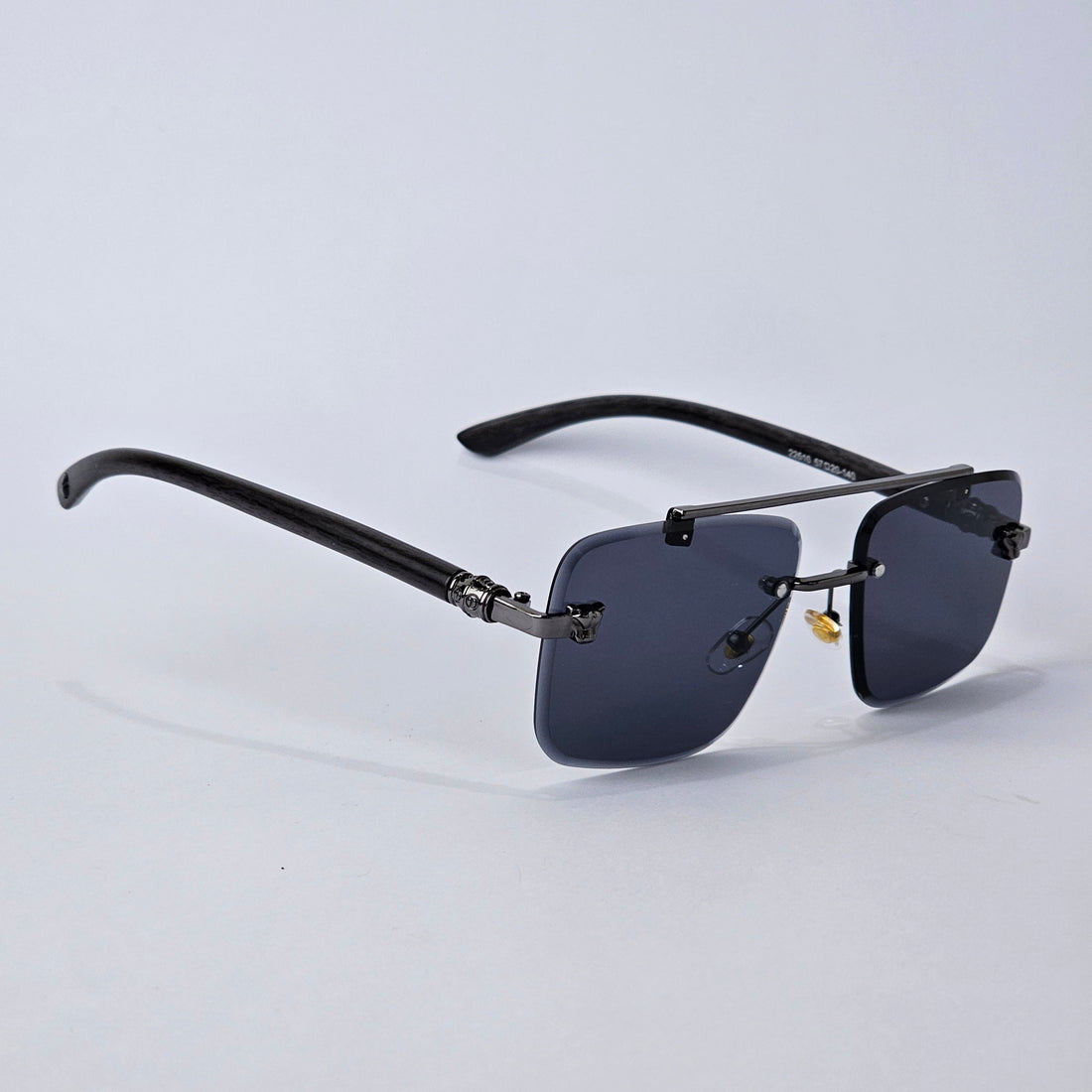 Rimless Line Bridged Wood - 22510 - Full Black