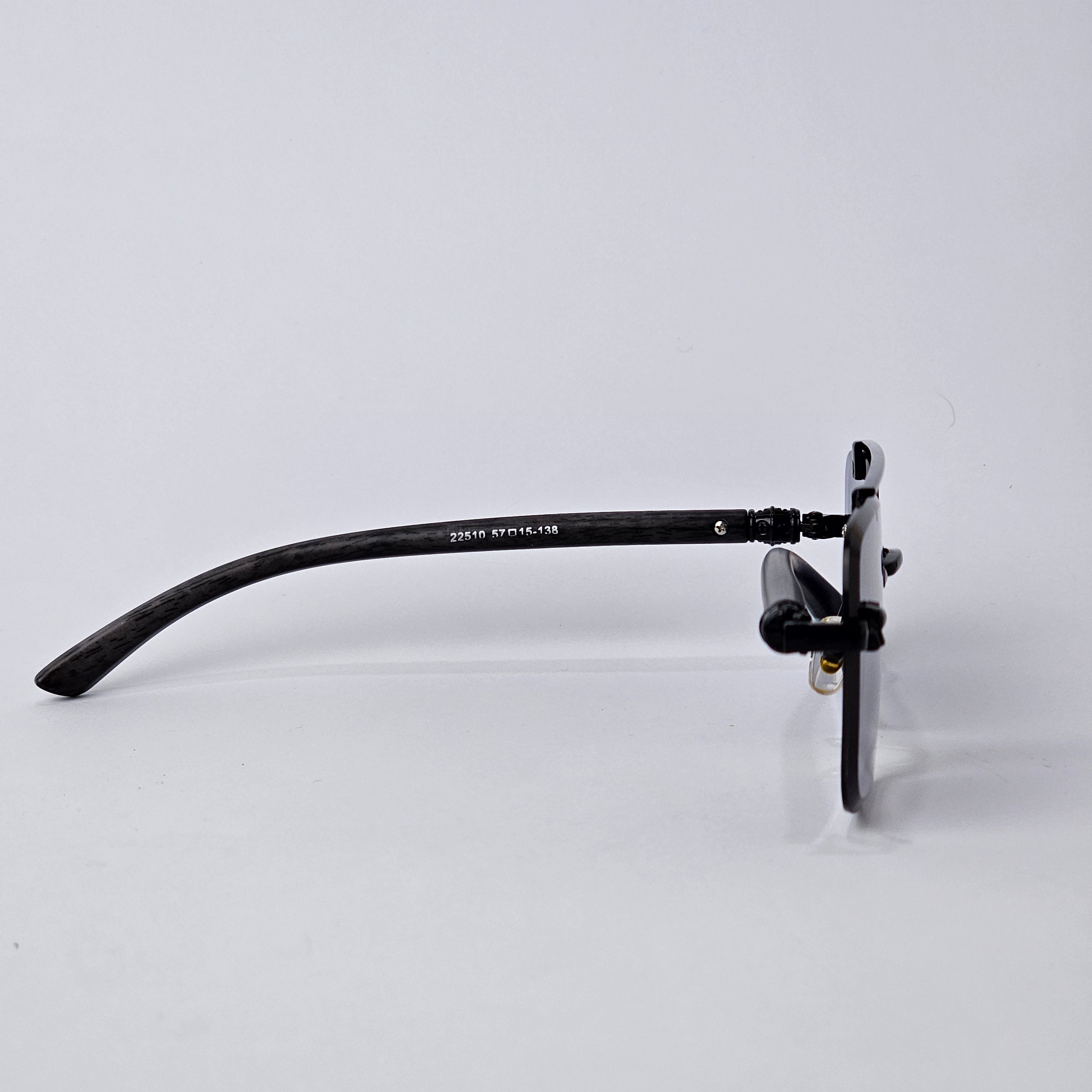 Rimless Line Bridged Wooden - 22510 - Black Gradient