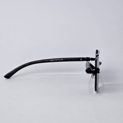 Rimless Line Bridged Wooden - 22510 - Black Gradient