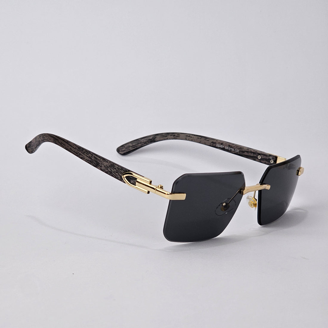 U - Cut - Rimless Wood - 22457 - Gold/Black