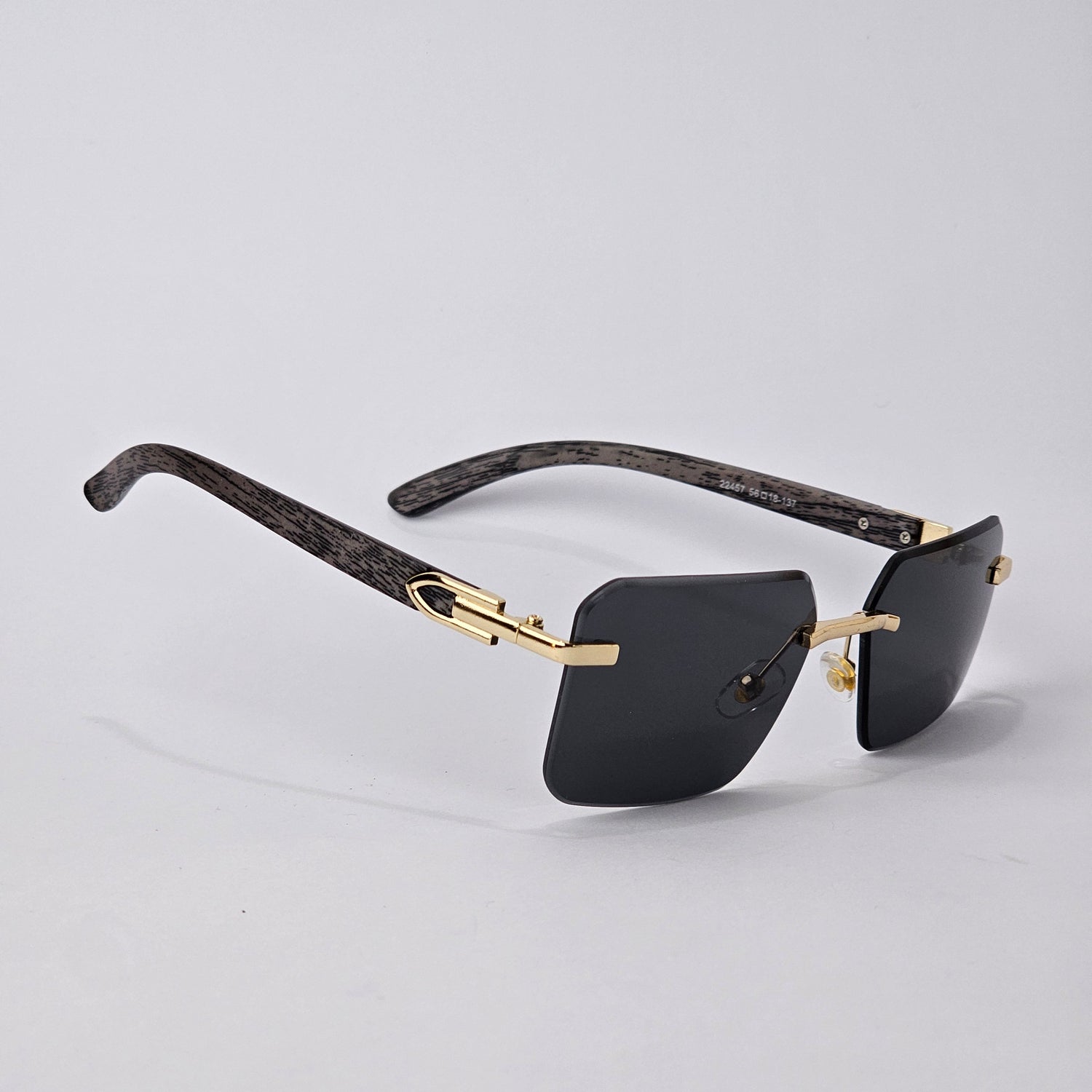 U - Cut - Rimless Wood - 22457 - Gold/Black