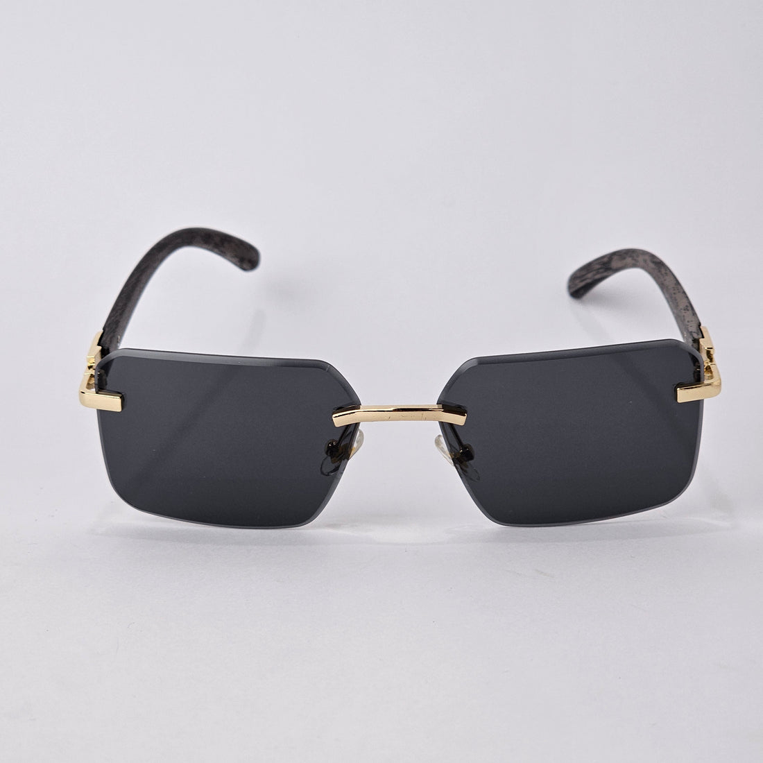 U - Cut - Rimless Wood - 22457 - Gold/Black