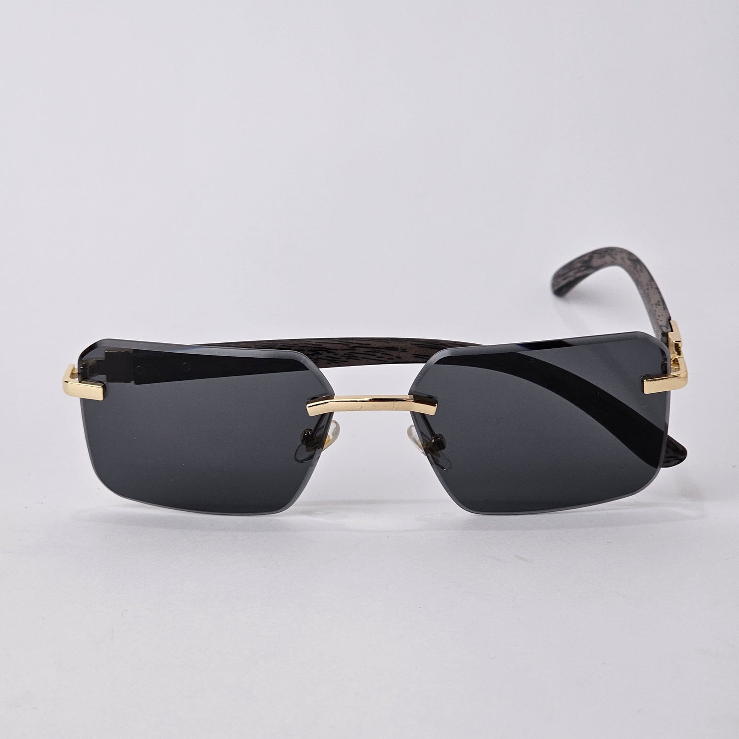 U - Cut - Rimless Wood - 22457 - Gold/Black
