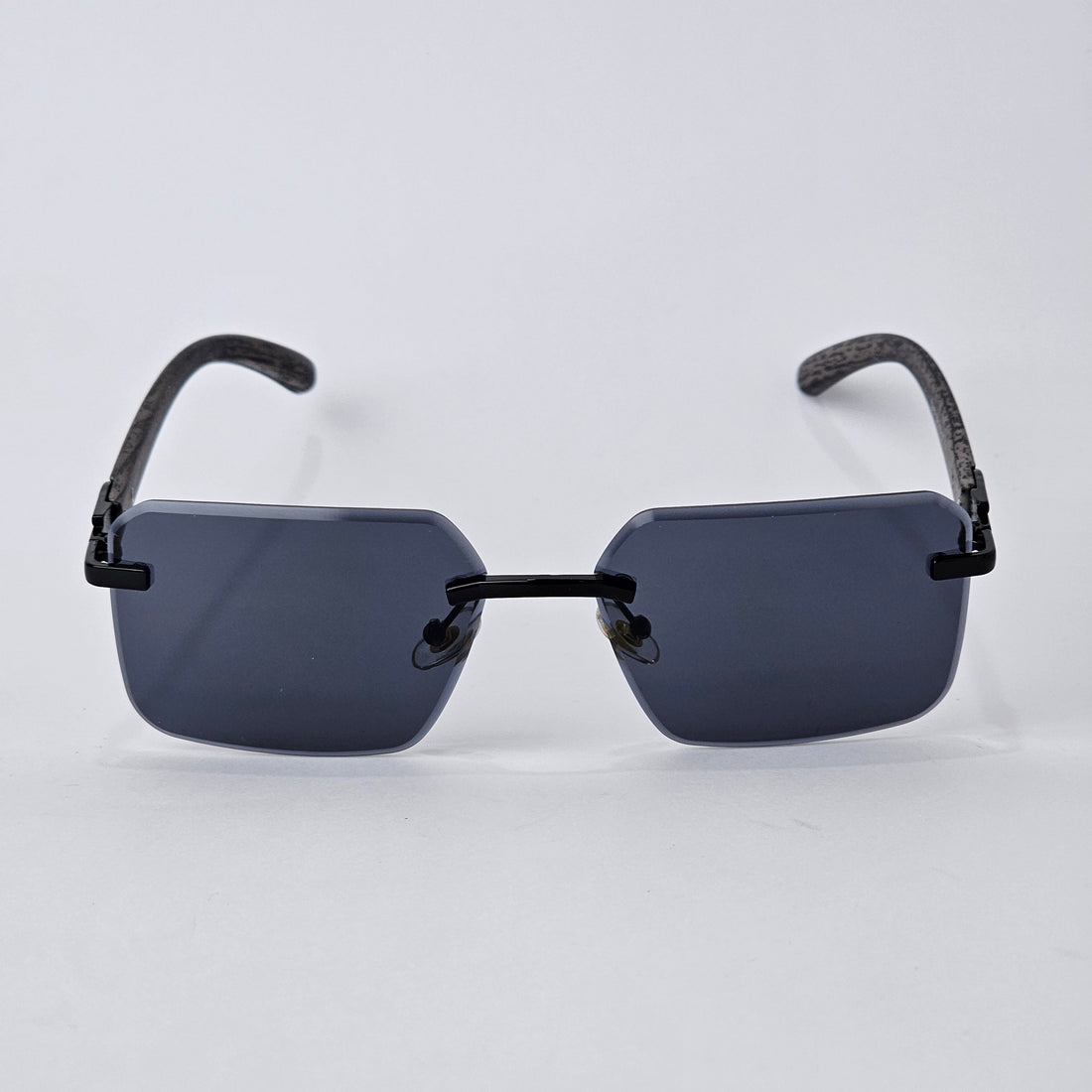U - Cut - Rimless Wood - 22457 - Full Black