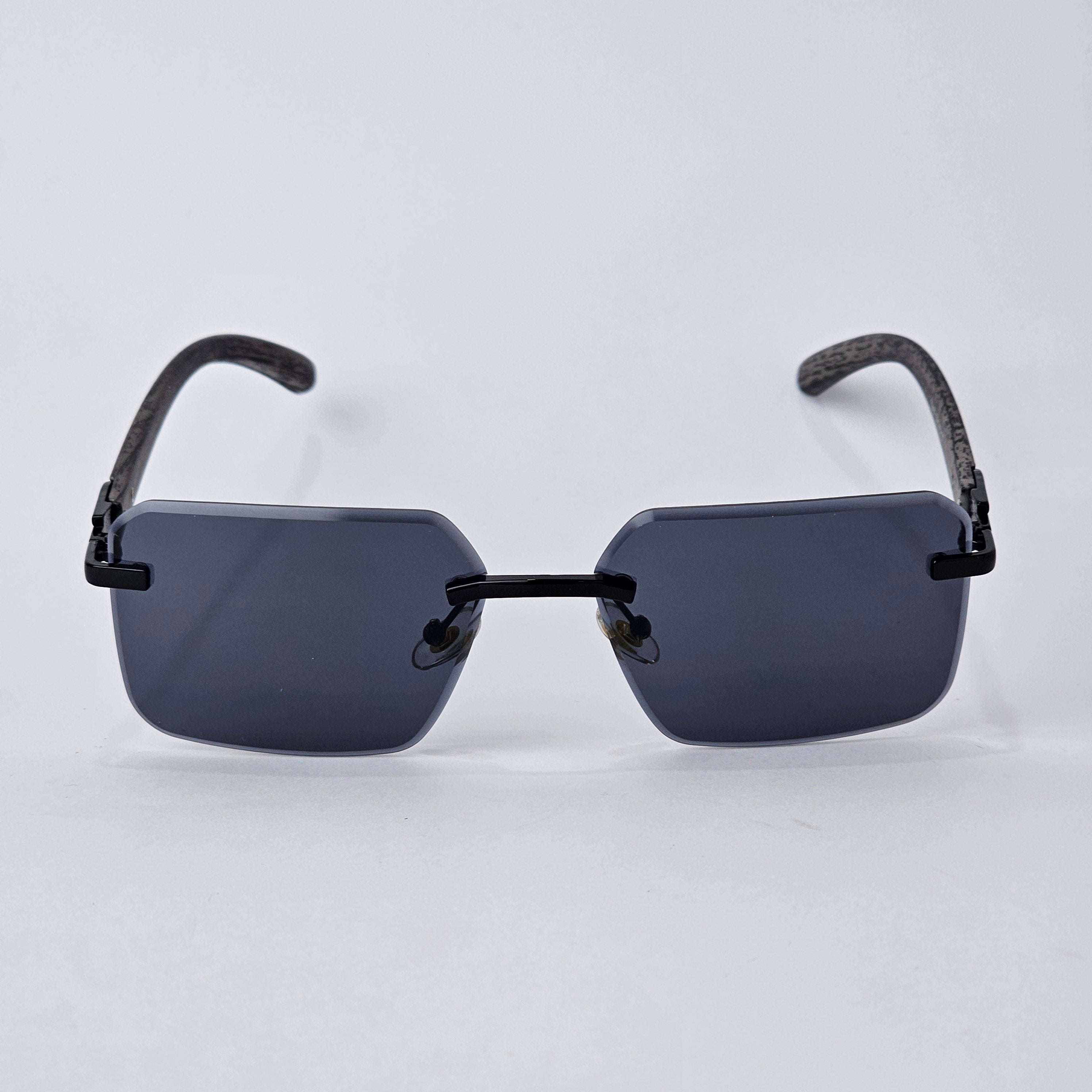 U - Cut - Rimless Wood - 22457 - Full Black