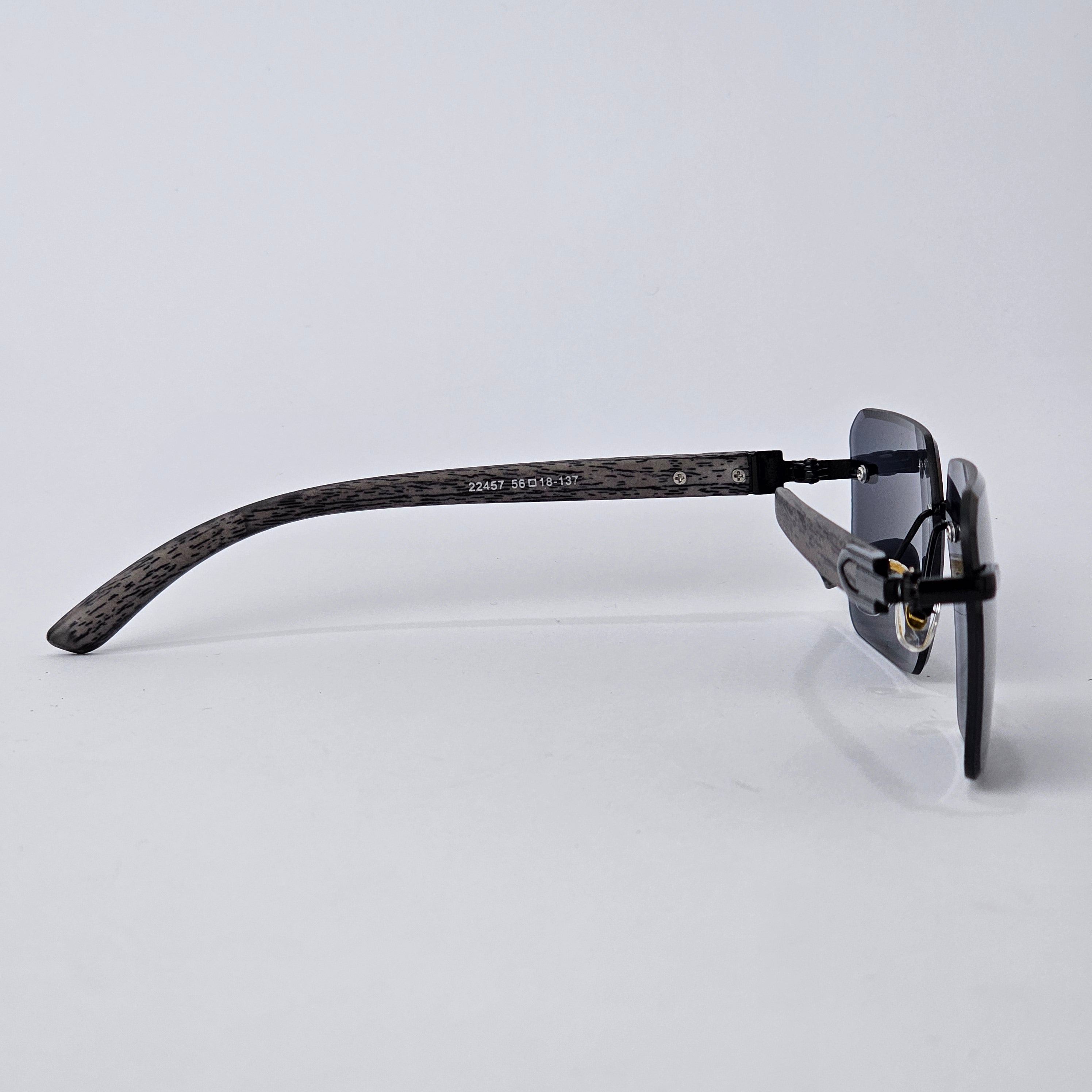 U - Cut - Rimless Wood - 22457 - Full Black