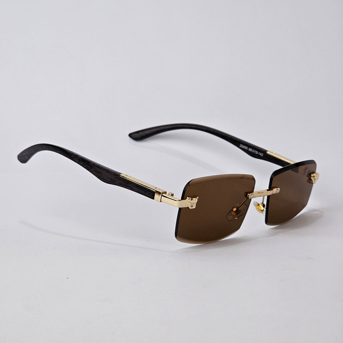 Rimless Sleek Wood - 22455 - Gold/Brown