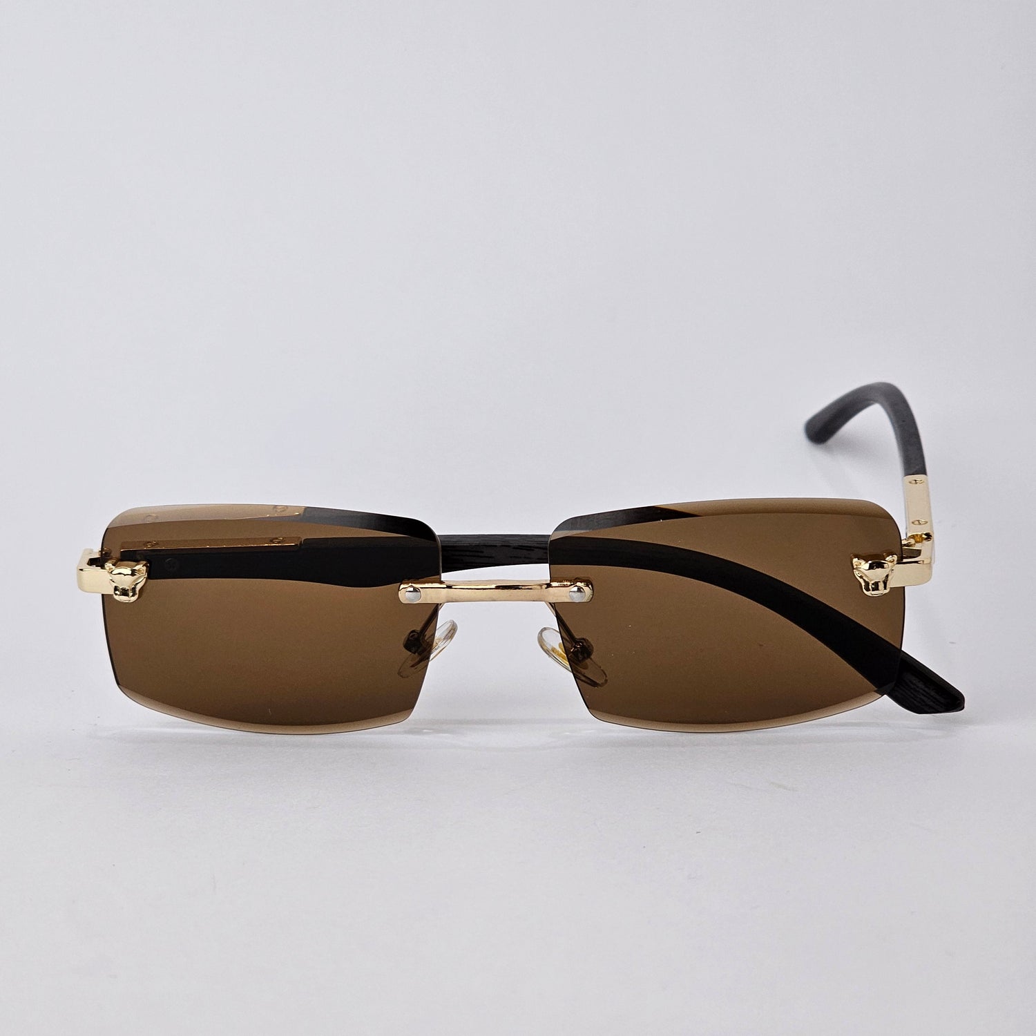 Rimless Sleek Wood - 22455 - Gold/Brown