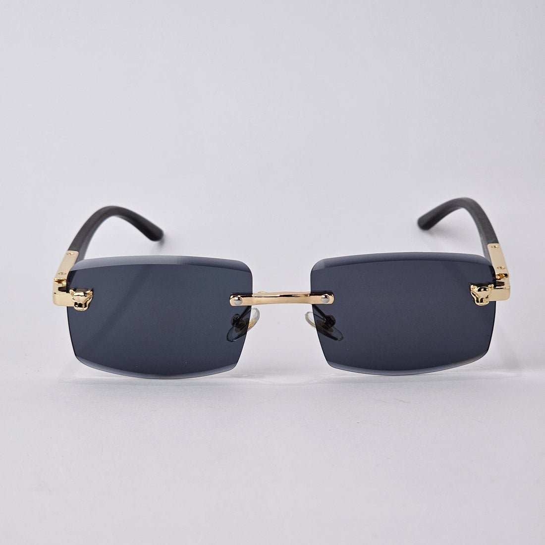 Rimless Sleek Wood - 22455 - Gold/Black