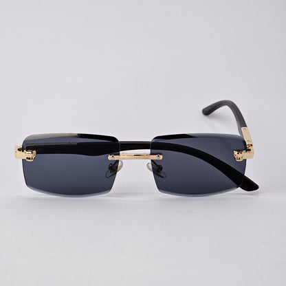 Rimless Sleek Wood - 22455 - Gold/Black