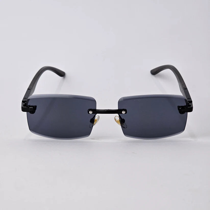 Rimless Sleek Wood - 22455 - Full Black