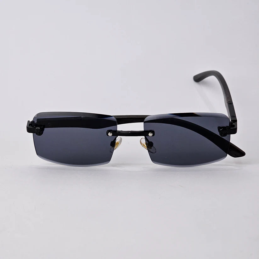 Rimless Sleek Wood - 22455 - Full Black